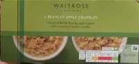 2 Bramley apple crumbles