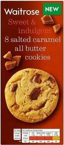 8 Salted Caramel All Butter Cookies
