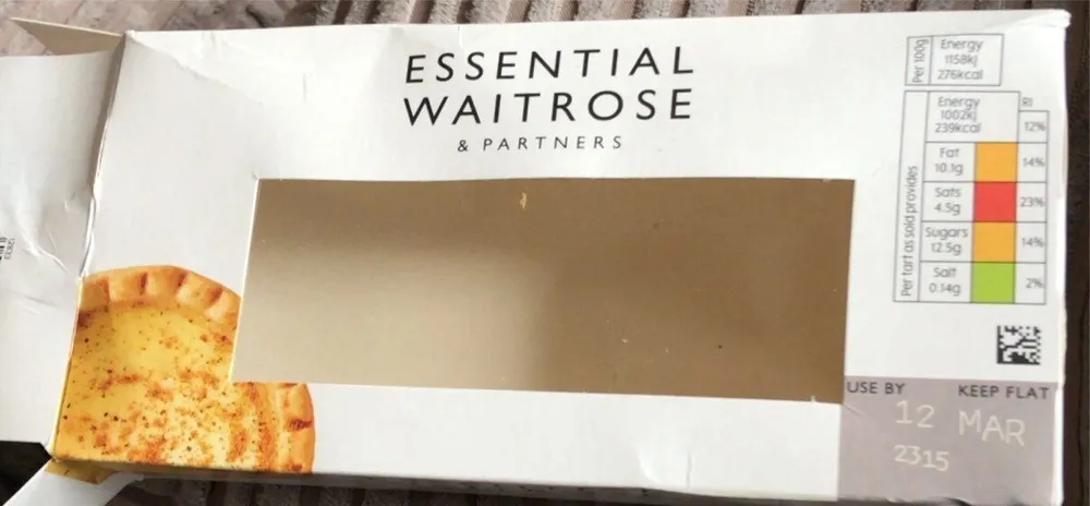 2 Egg Custard Tarts