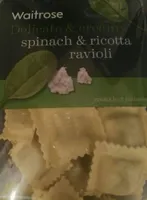 Spinach ricotta ravioli