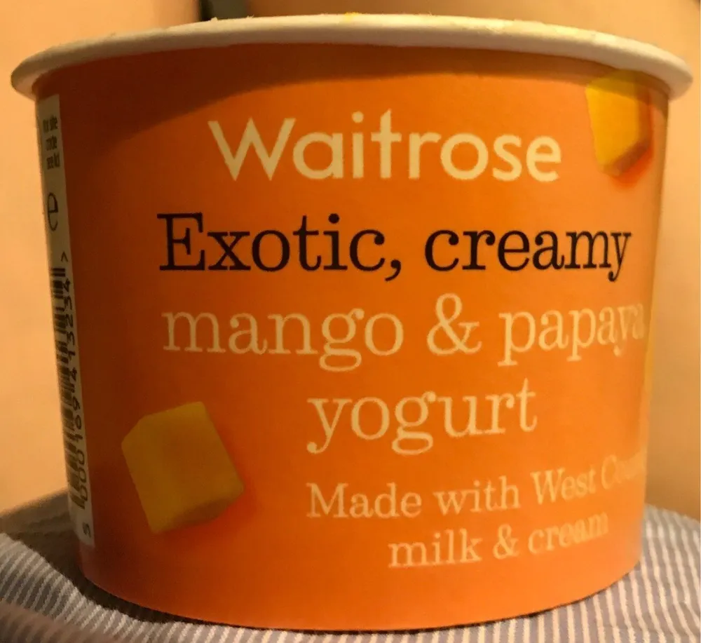 Mango & Papaya yogurt