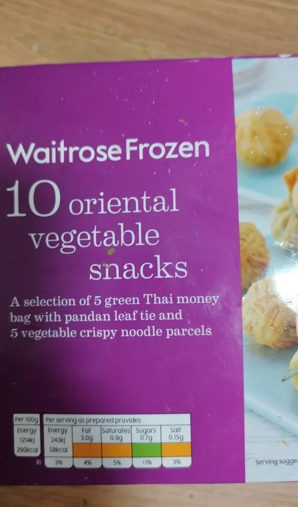 10 oriental vegetable snacks