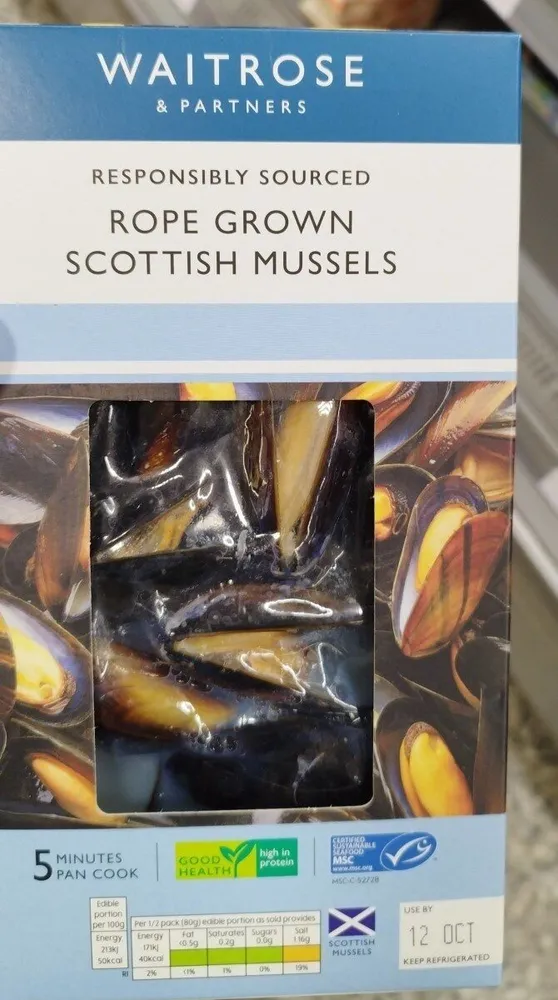 Rope Grown Scottish Mussels