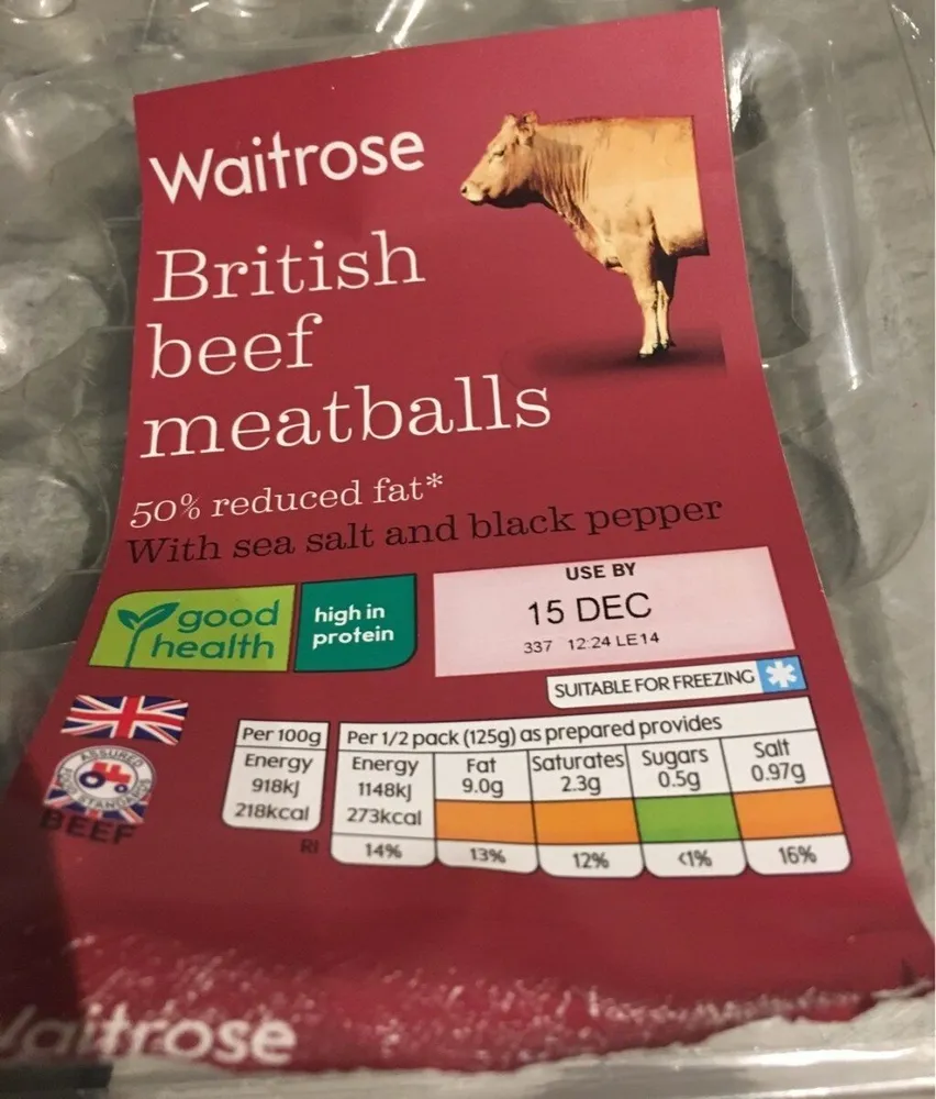 British beef meatballs