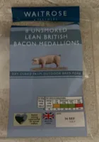 8 unsmoked lean British bacon Medalions