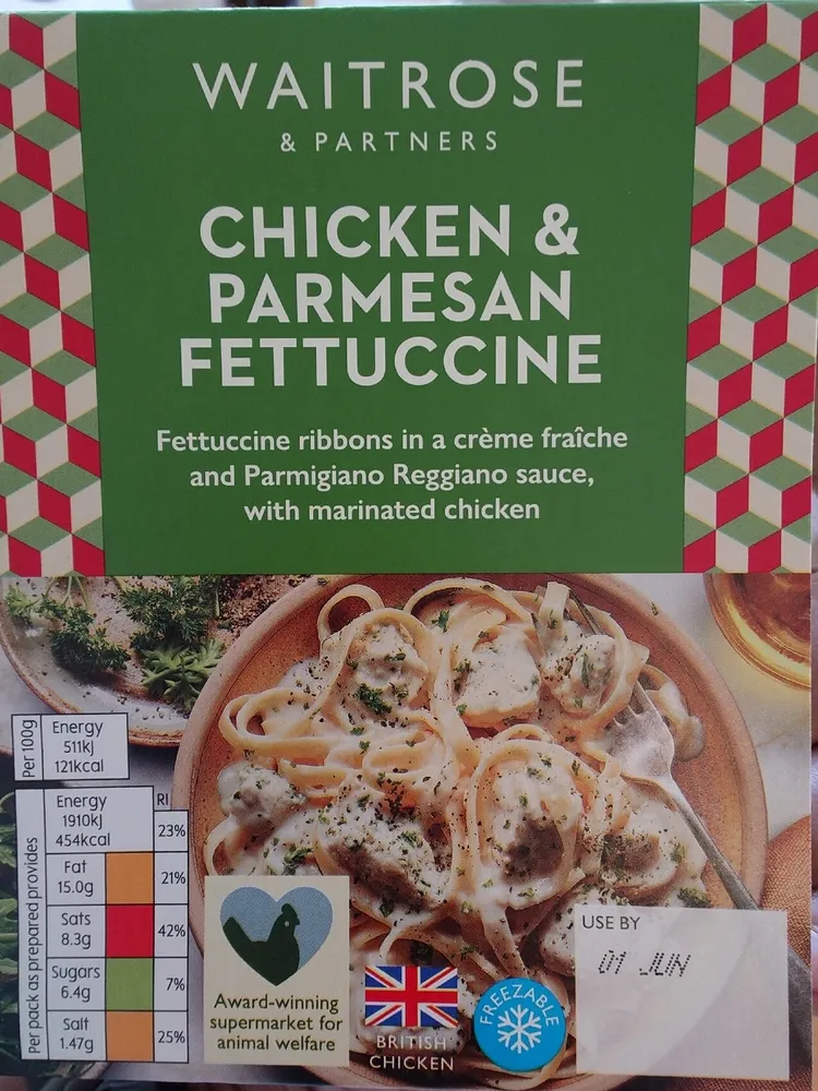 Chicken and Parmesan fettuccine