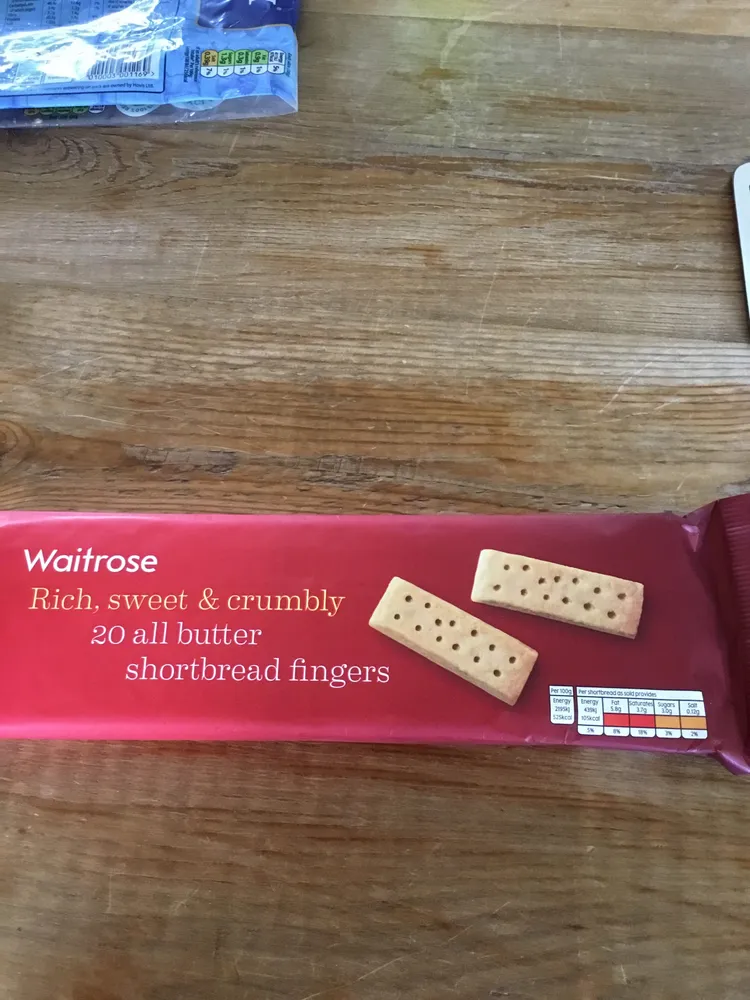 Waitrose shortbread fingers