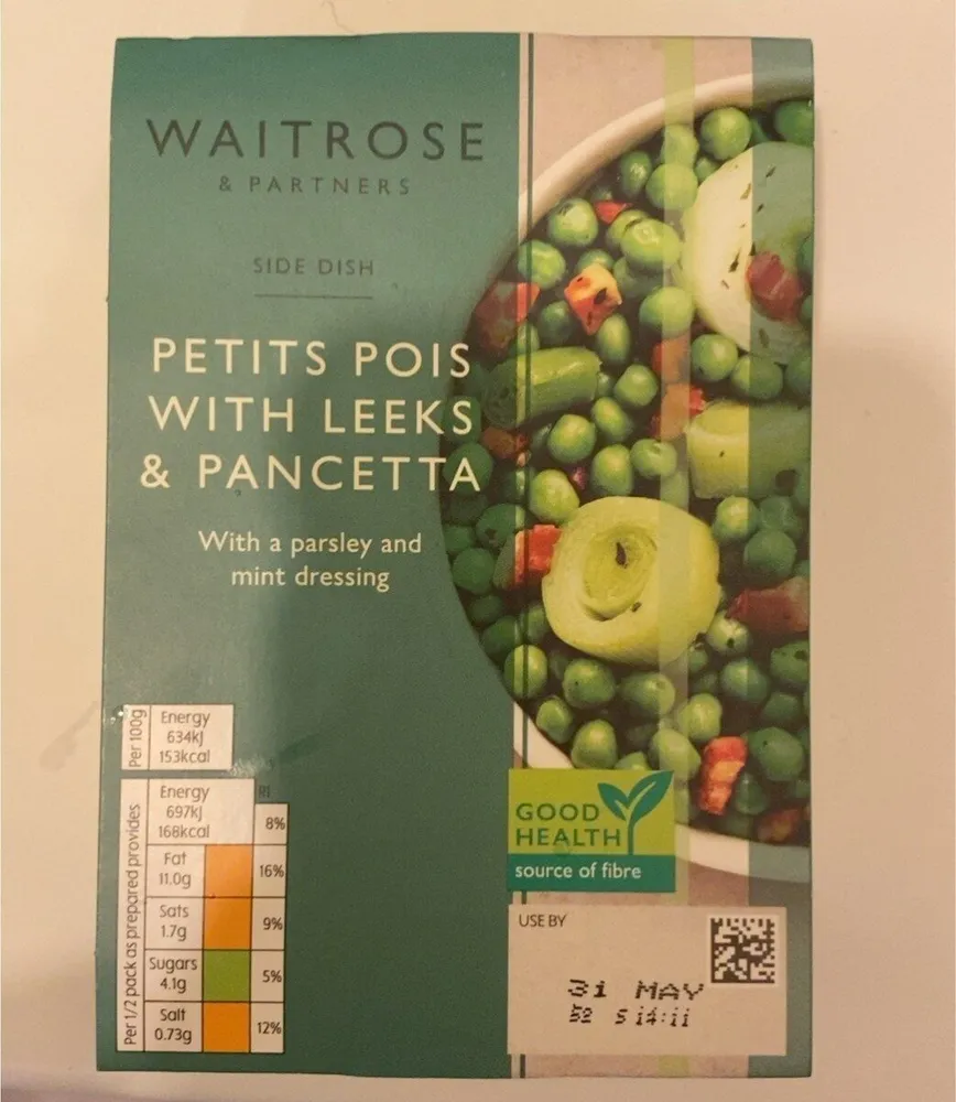 Petits Pois with leeks & pancetta