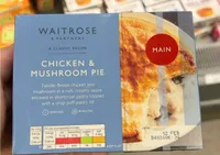 Chicken and mushroom pie