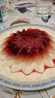 raspberry, blueberry and vanilla panna cotta
