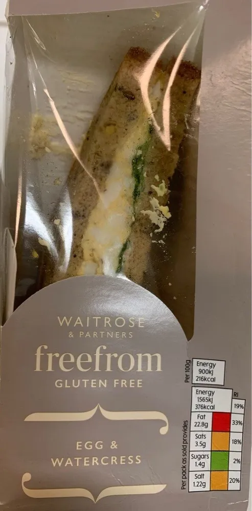 Free from, Egg & Watercress sandwich