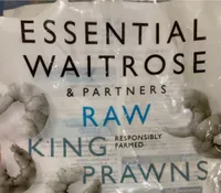 Raw king prawns