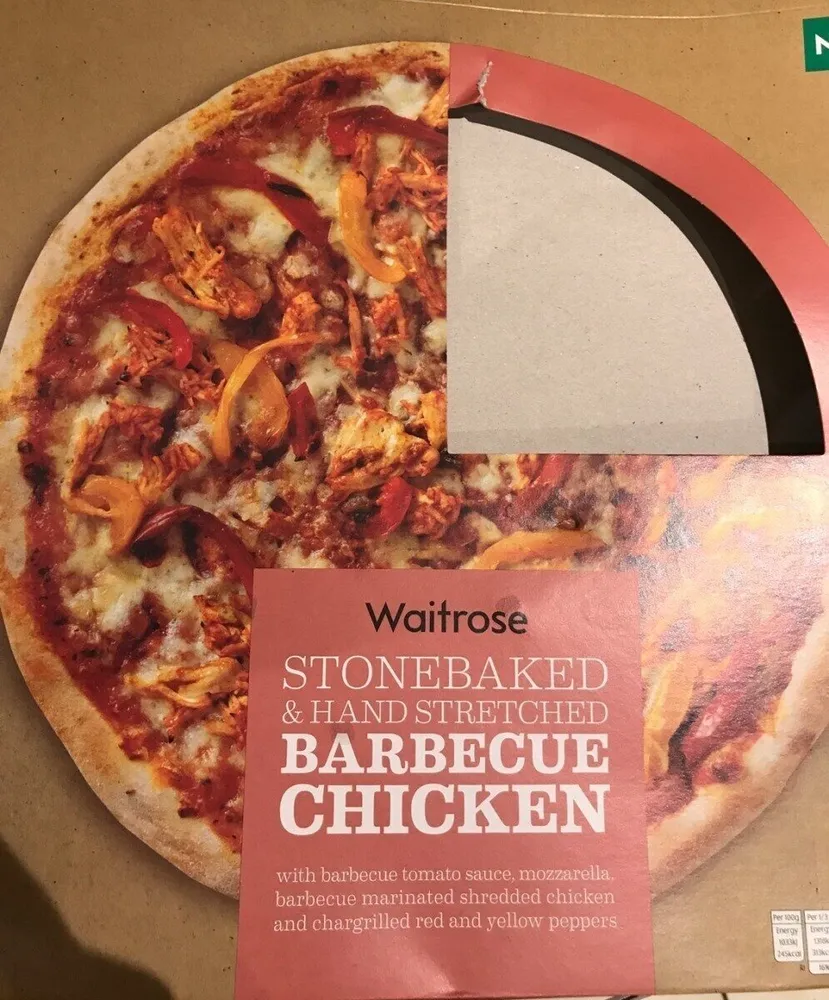 Stonebaked & Hand stretched barbecue chicken pizza