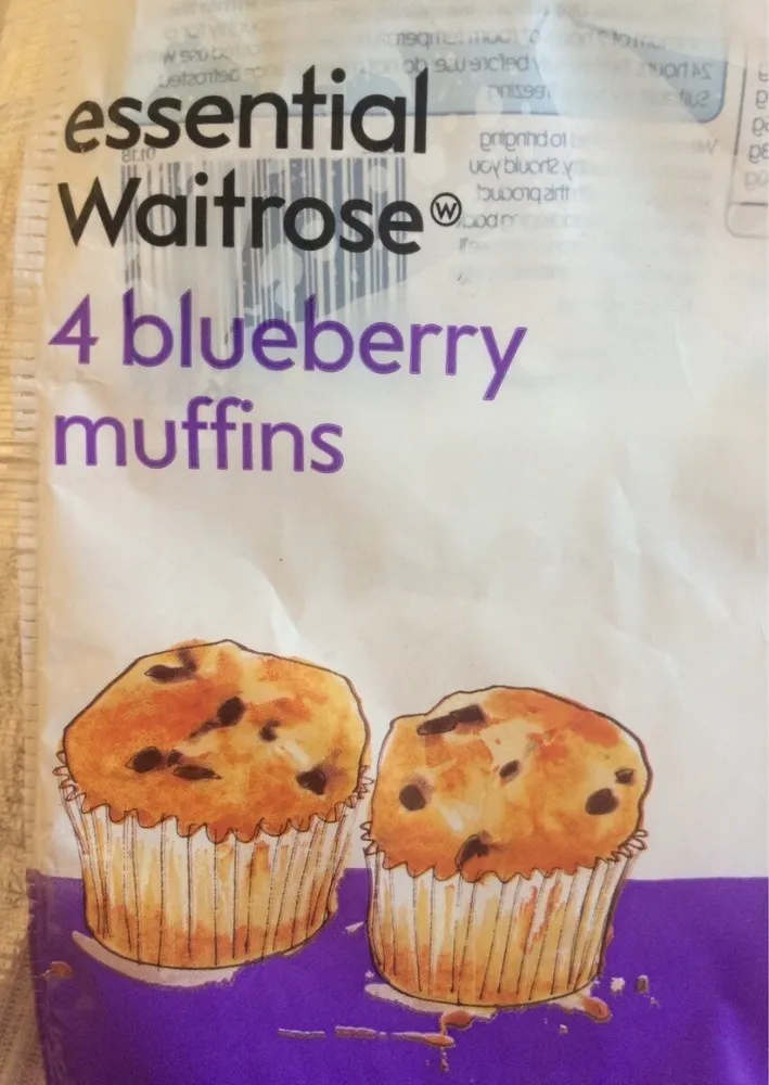 4 blueberry muffins