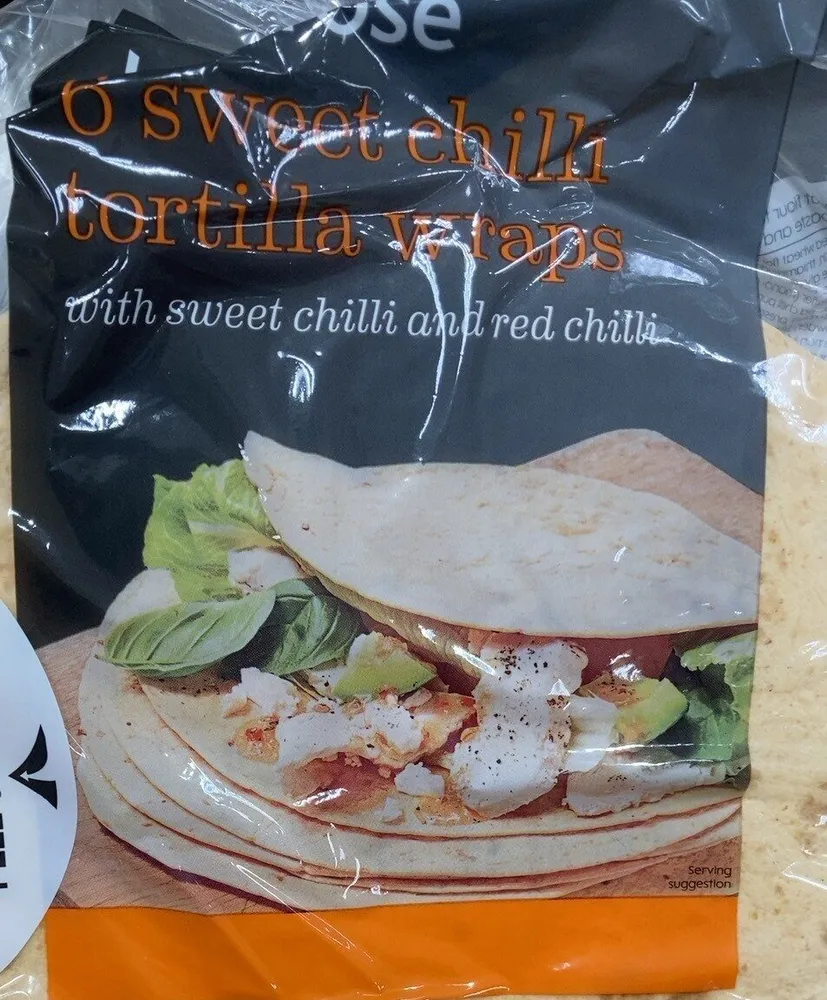 Tortilla wrap sweet chilli