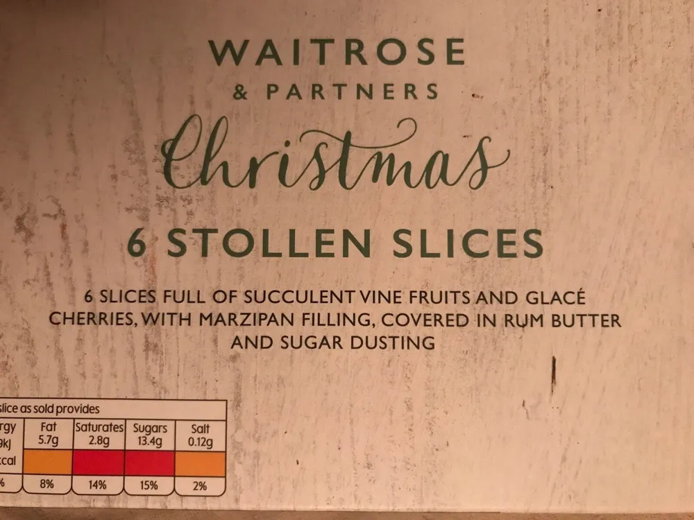 Stollen slices