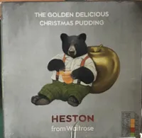 The golden delicious Christmas pudding