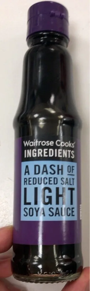 Reduced salt light soya sauce