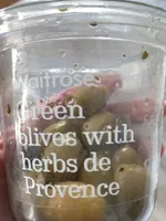 Green olives with herbs de provence