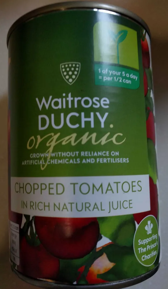 Duchy Organic Chopped Tomatoes in Rich Natural Juice