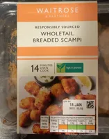 Wholetail breaded scampi