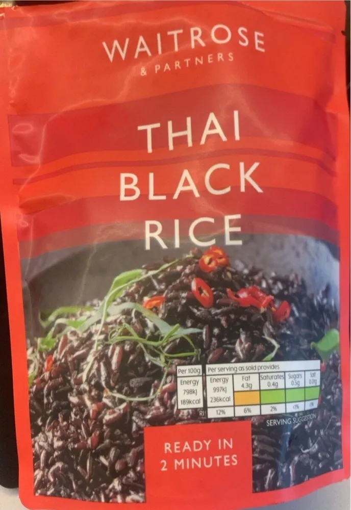 Thai black rice