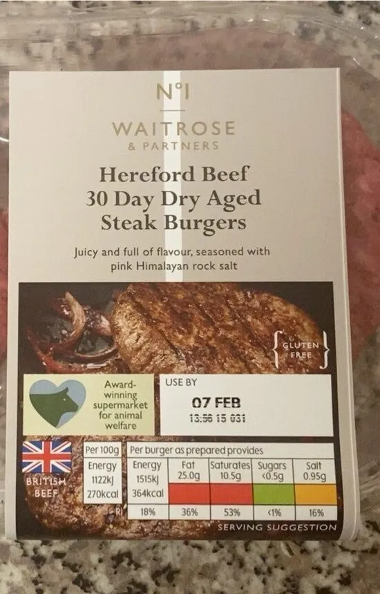 Beef Steak Burger Patty
