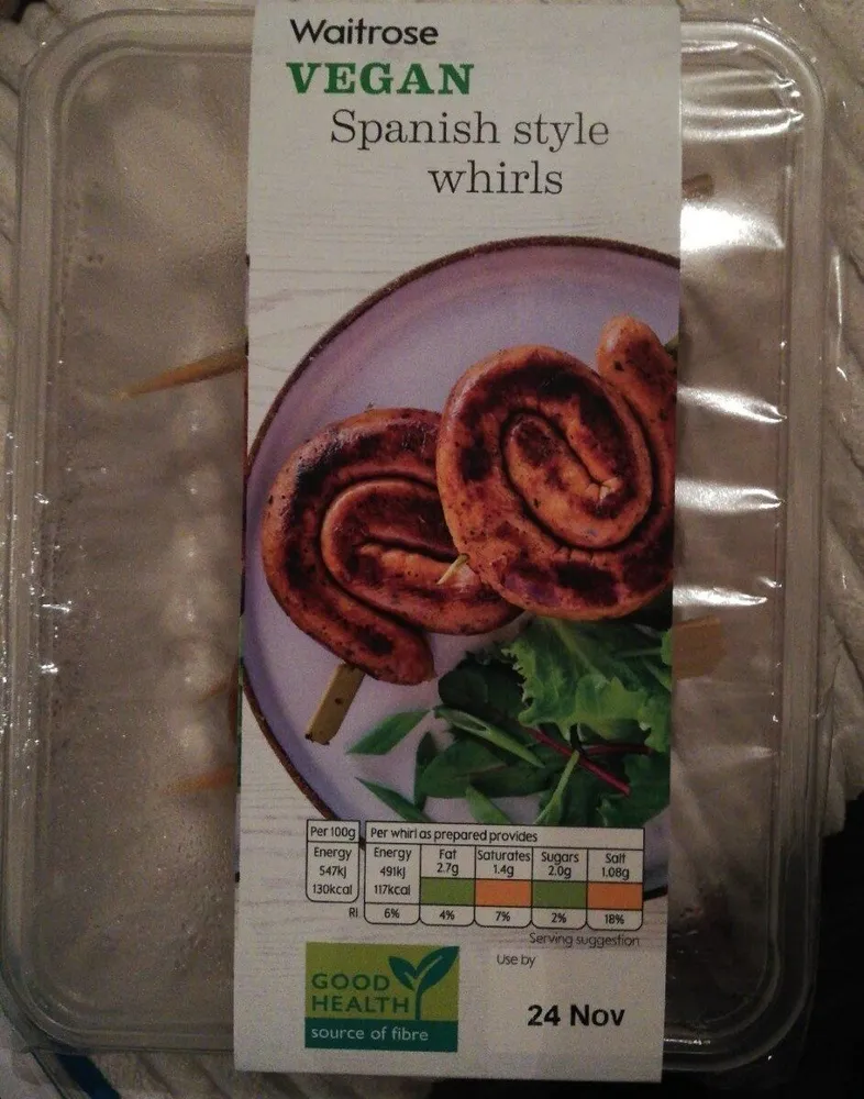 Vegan Spanish style whirls
