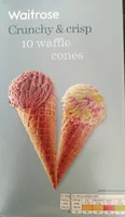 Crunchy and crisp waffle cones