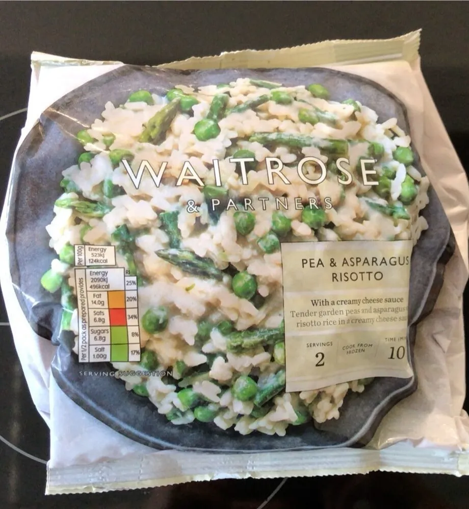 Pea & asparagus risotto
