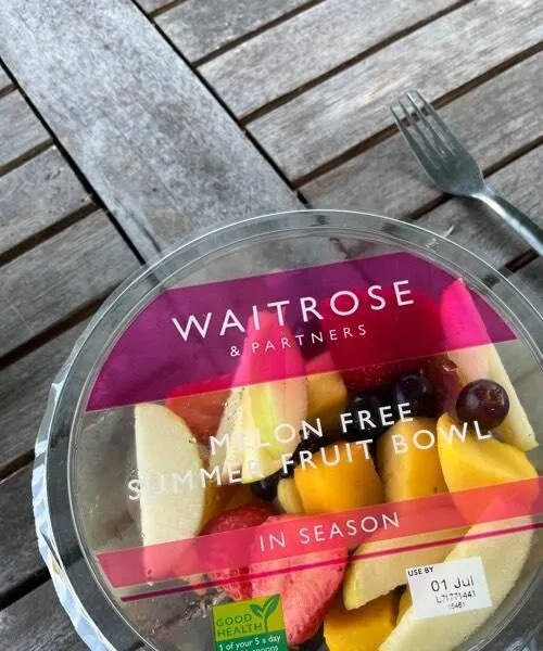 Melon free summer fruit bowl