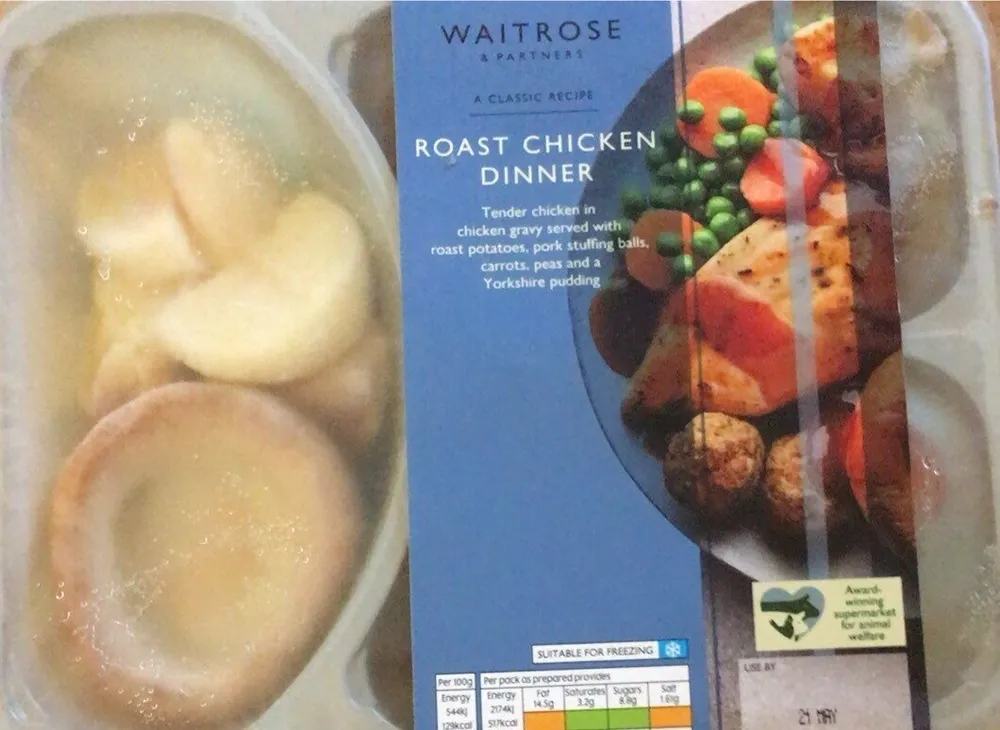 Roast chicken dinner