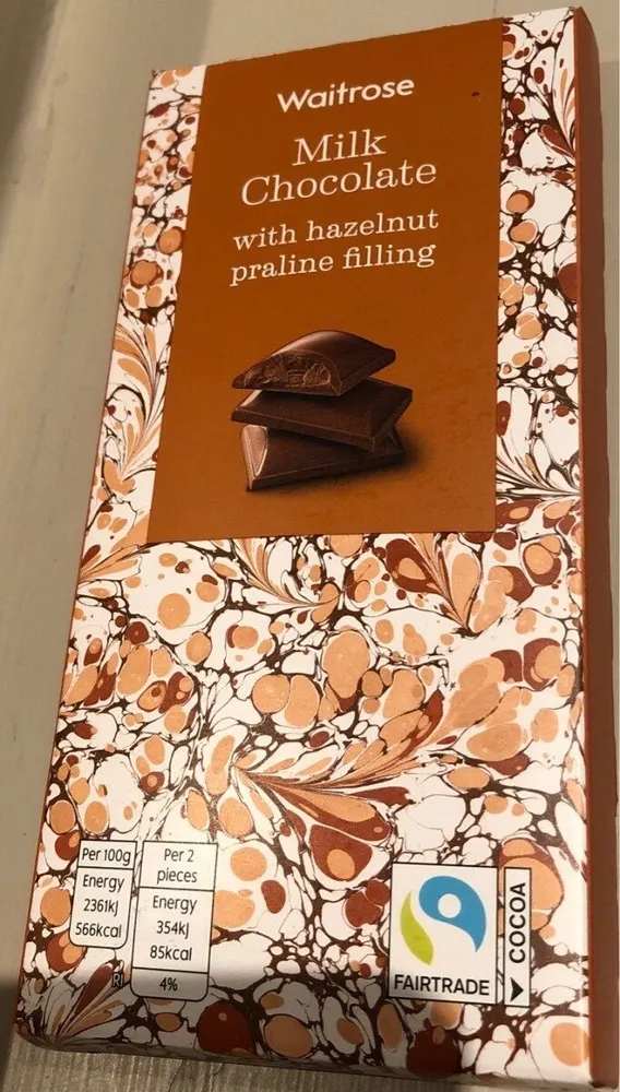 Milk Chocolate with Hazelnut Praline Filling