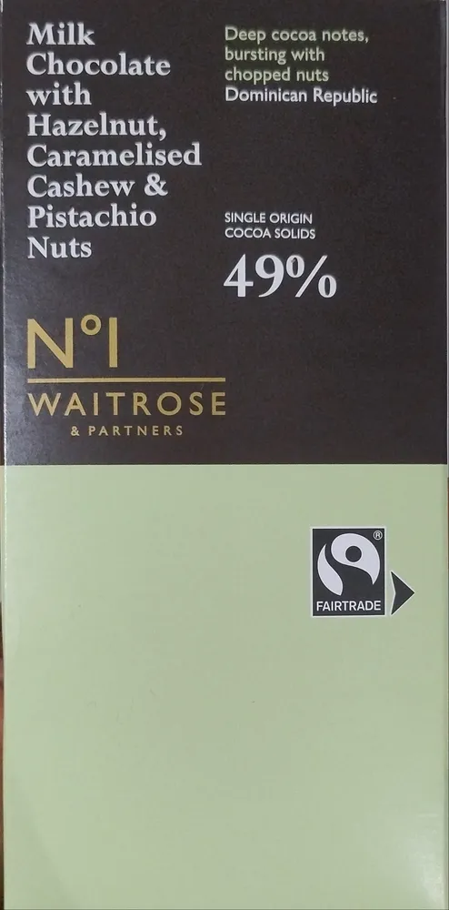 Hazelnut, Caramelised Cashew & Pistachio Milk Chocolate