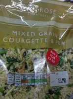 Mixed grain, courgette and pea