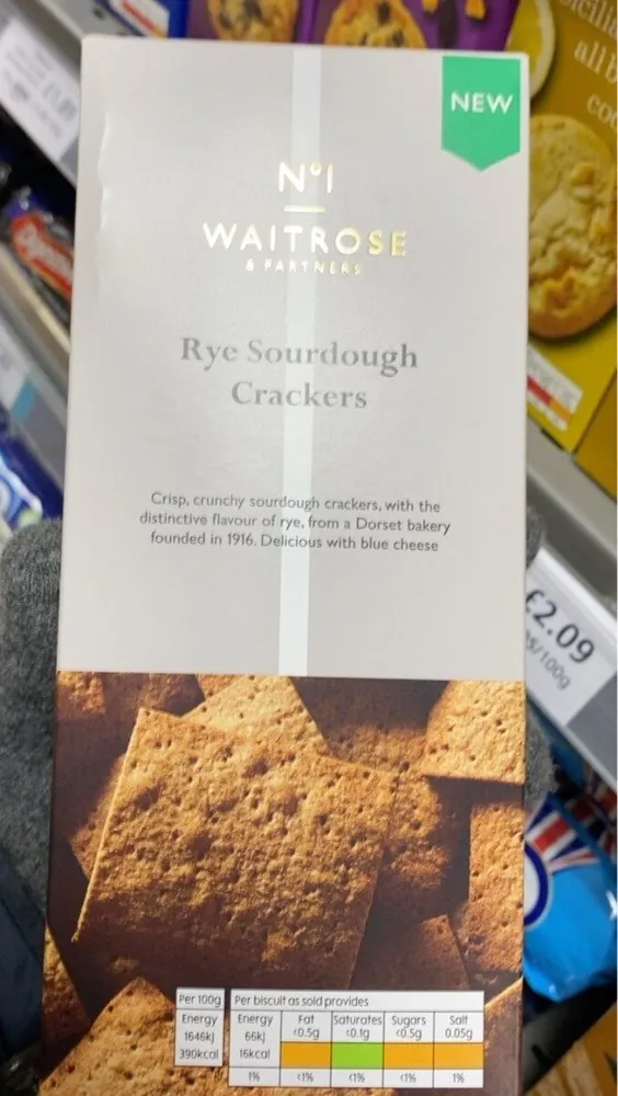 Rye Sourdough Crackers