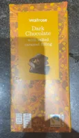 Dark chokolate with salted caramel filing