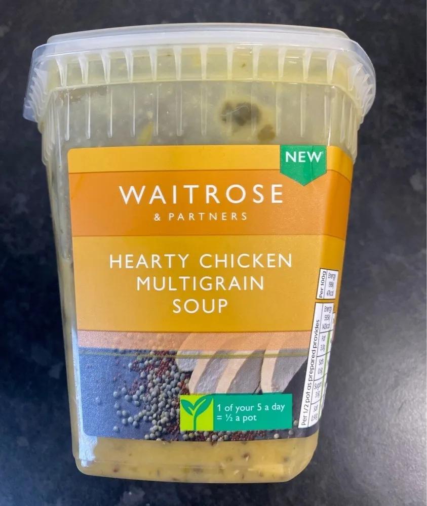 Hearty chicken multigrain soup