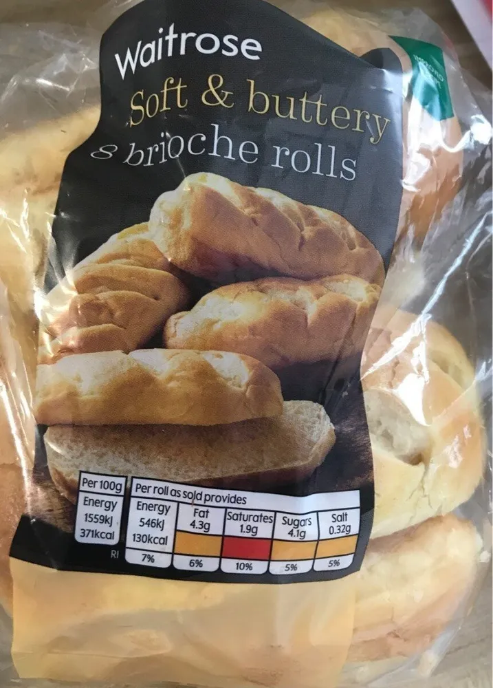 Waitrose Soft and buttery 8 brioche rolls