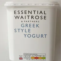 Greek style natural yogurt