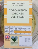 Waitrose Coronation Chicken deli filler