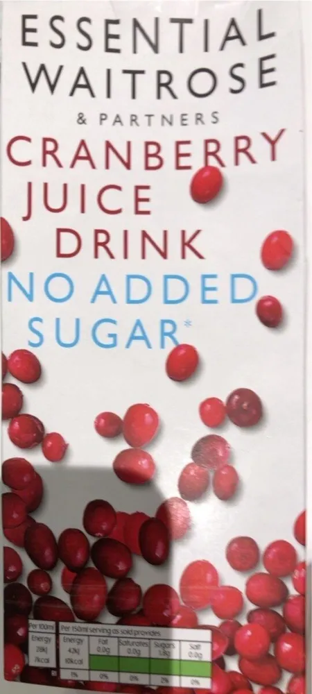 Cranberry juice drink