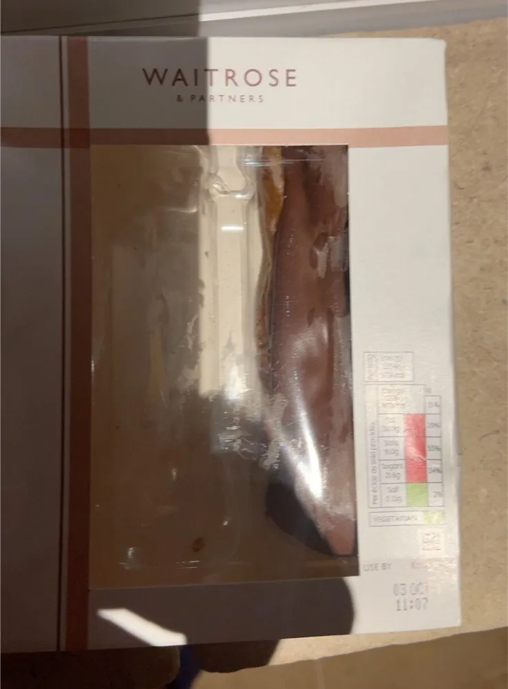 Belgian chocolate eclair