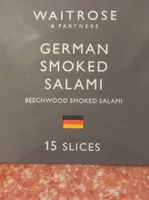 German smoked salami