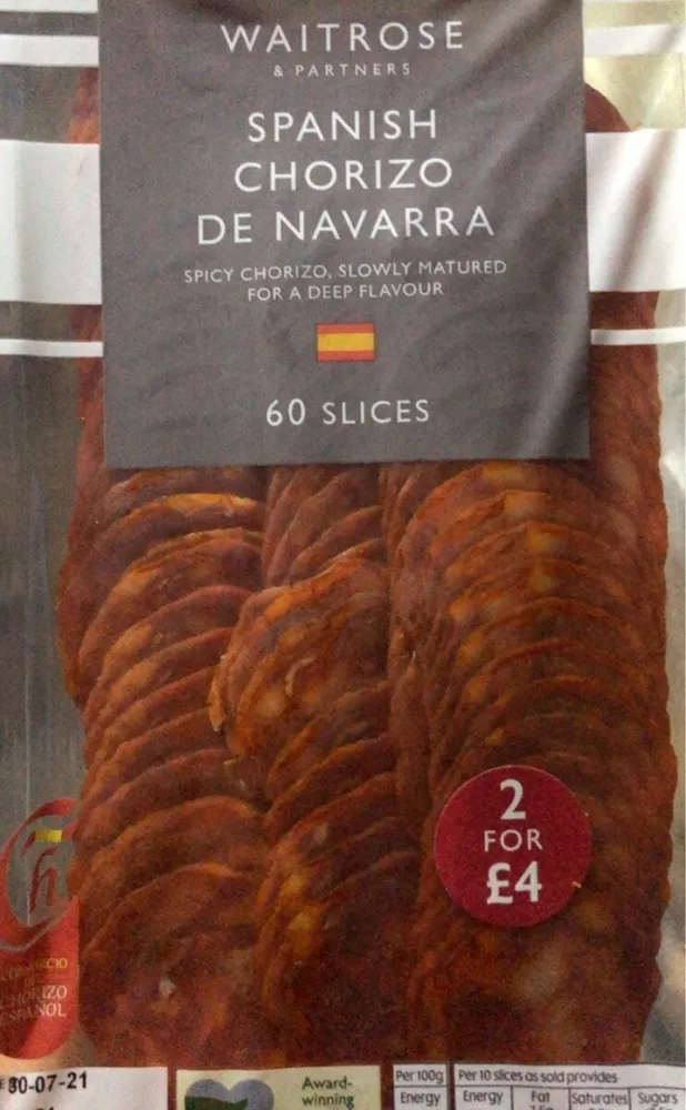 Spanish chorizo de navarra