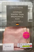 German wafer thin Brunswick ham