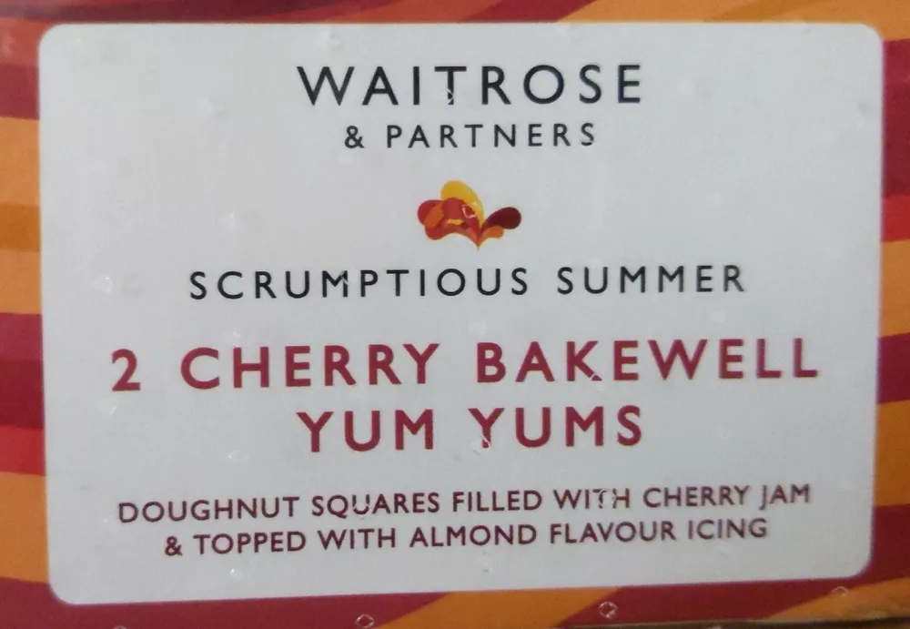 2 Cherry Bakewell Yum Yums