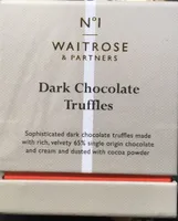 Dark chocolate truffles