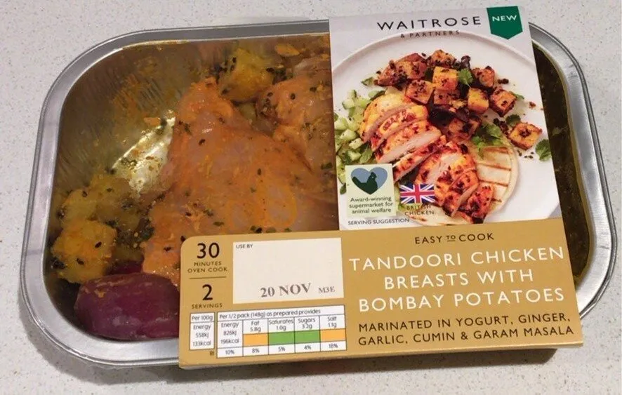 Tandoori Chicken Breasts with Bombay Potatoes