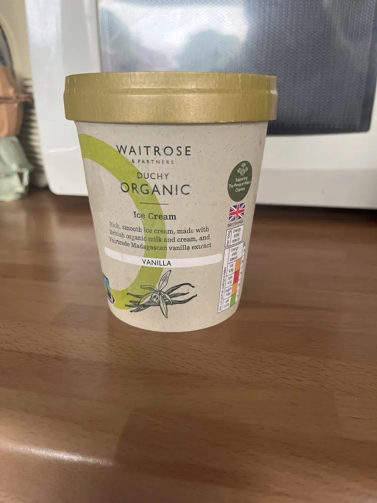 Organic Vanilla Ice Cream